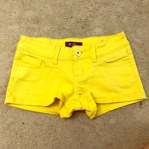 Guess yellow shorts